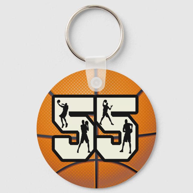 55 basketboll nyckelring (Framsida)