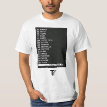 55 Burgare 55 pommes frites skämt t-shirt