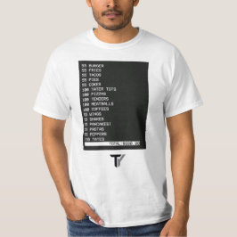 55 Burgare 55 pommes frites skämt t-shirt