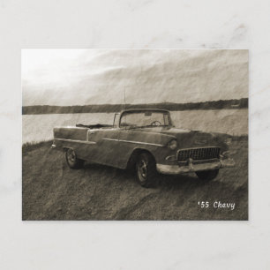 55 Chevy Vykort