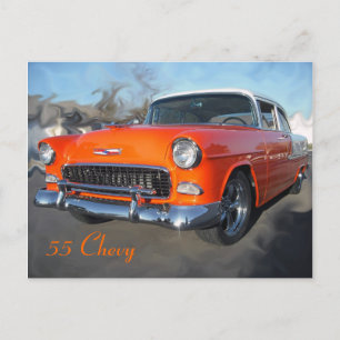 55 Chevy Vykort