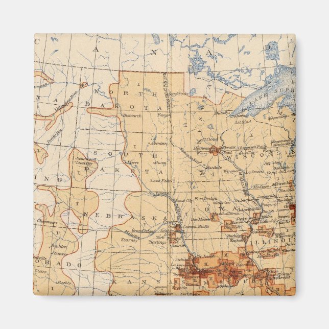 55 Density Negro population Magnet (Framsidan)