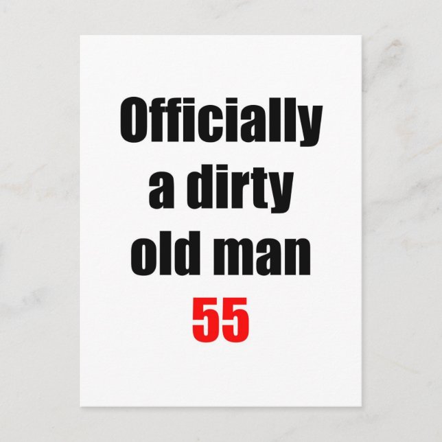 55 Dirty Old Man Vykort (Framsida)