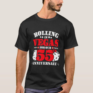 55:e årsdagen Las Vegas 55:e Bröllop-årsdagen T Shirt