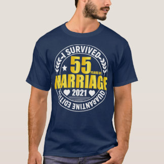 55:e Bröllop-årsdagen för gåvor till femtiofem år T Shirt