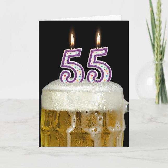 55:e födelsedag kort (Framsida)