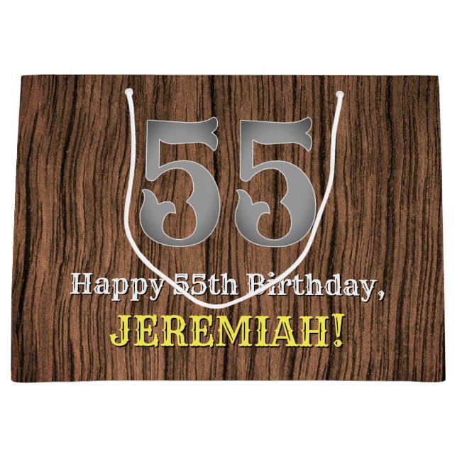 55:e födelsedag: Land Western Inspired Titta, Namn (Framsidan)