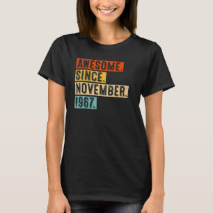 55:e födelsedagen Fantastisk sedan november 1967 5 T Shirt