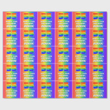 55:e födelsedagen: Färgfull, Roligt Rainbow Mönste