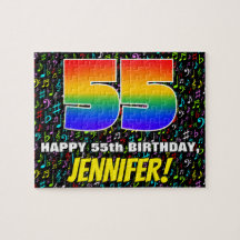 55:e födelsedagen - Roligt, färgstarka musiksymbol