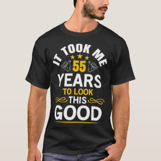 55:e födelsedagsdesignen tog mig 55 år t shirt