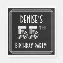 55:e Födelsedagsfesten: Art Deco Stil + anpassat n