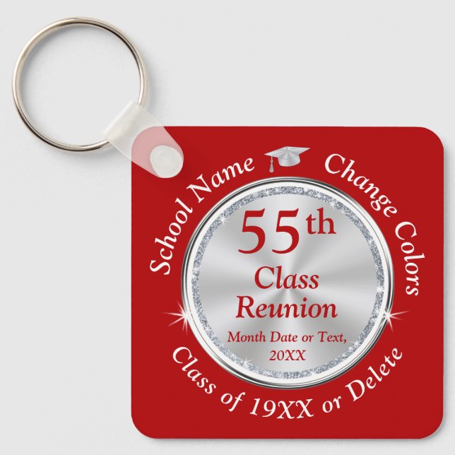 55:e klass Reunion Ideas, CHANGE YEAR och FÄRG, Nyckelring (Framsida)