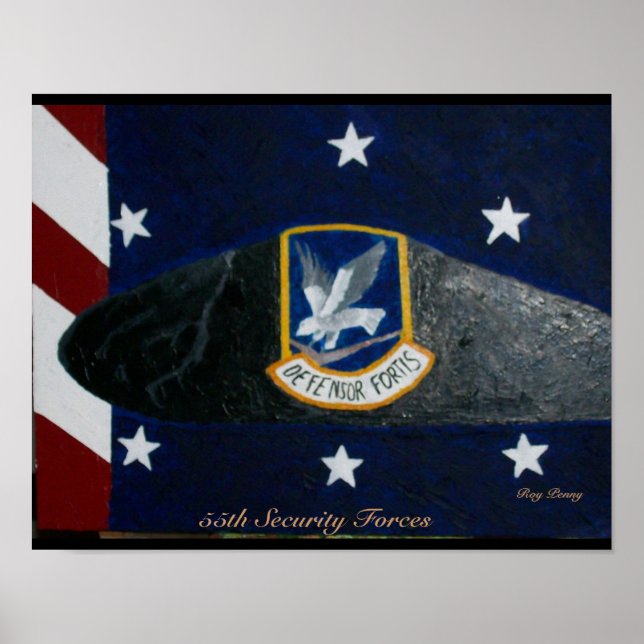 55:e säkerhetsstyrkorna poster (Framsidan)
