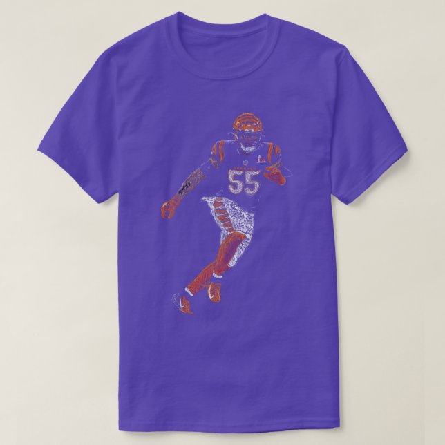 55 Linebacker T Shirt (Design framsida)