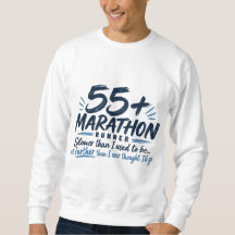 55+ Maratonlöpare Långsammare Men Längre Löpning