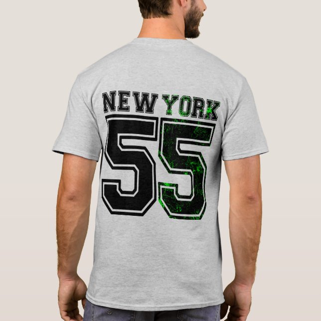 55 NEWYORK - Grunge Urban Streetwear Stil T Shirt (Baksida)