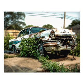 "55 OldsMobile Fototryck