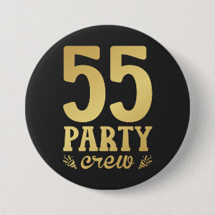 55 Party-besättningen 55:e födelserundan Knapp