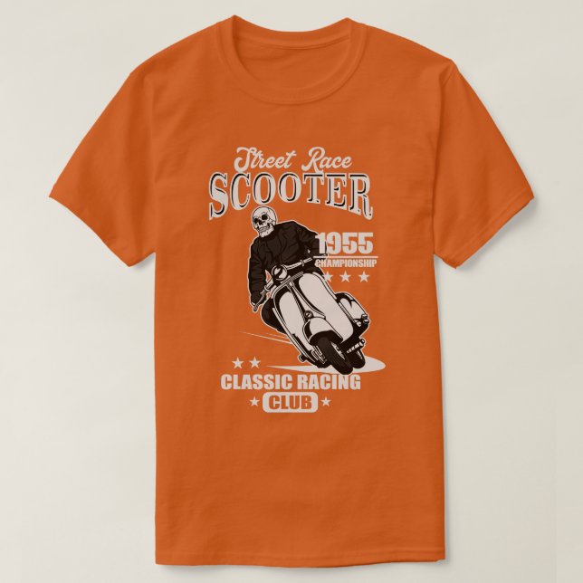 55 TÄVLA AV SKOTTER T SHIRT (Design framsida)