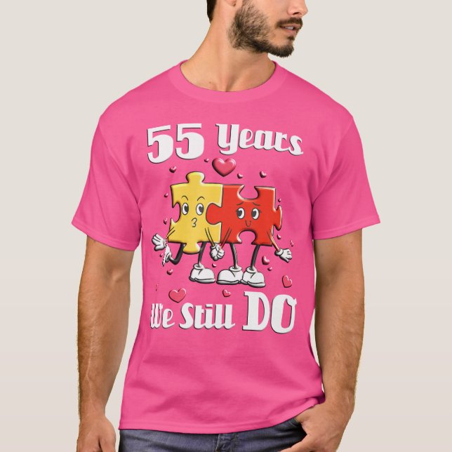 55 Years We Still Do Jigsaw Puzzle 55Th Wedding An T Shirt (Framsida)