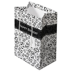 55th Födelsedagsfesten numrerar det svartvita