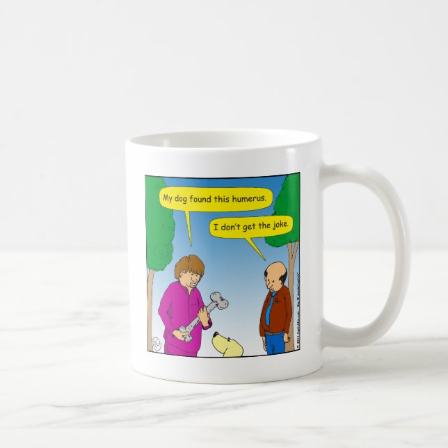566 min hund grundar denna humoristiska tecknad kaffemugg (Höger)