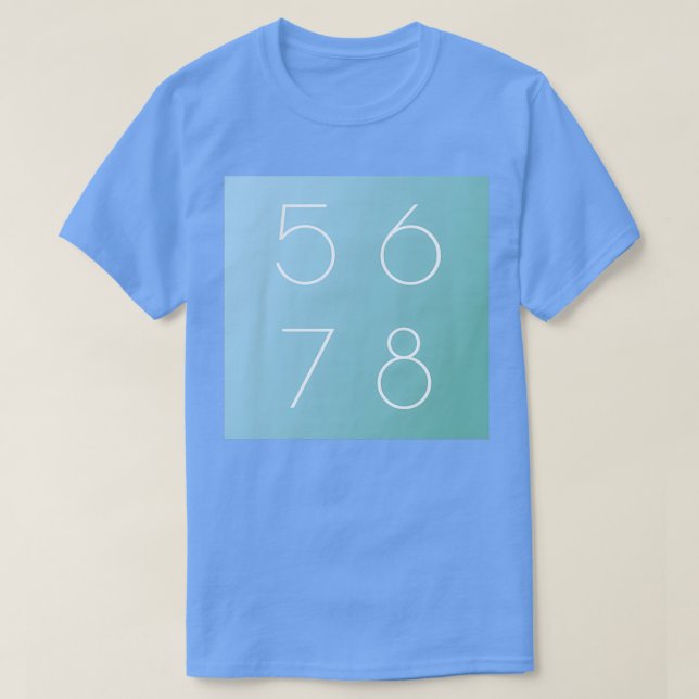5678 Dance Graphic Blue T Shirt (Design framsida)