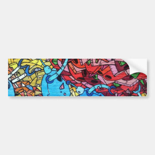 569 GRAFFITI GANGSTER COLORFUL CITY WALL BACKGROU BILDEKAL