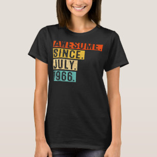 56 år gammal Fantastisk sedan juli 1966 56:e födel T Shirt