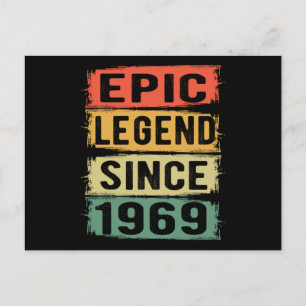 56 år gammal Födelsedag 1969 Episk Legend 56-årsda Vykort