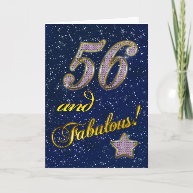 56-årsdagen för någon Fabulous Kort (Framsida)
