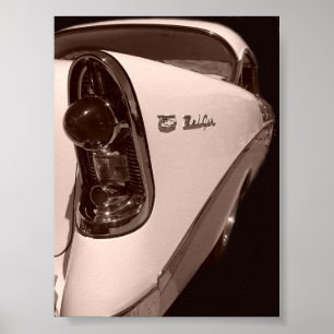 56 chevy antique stil poster