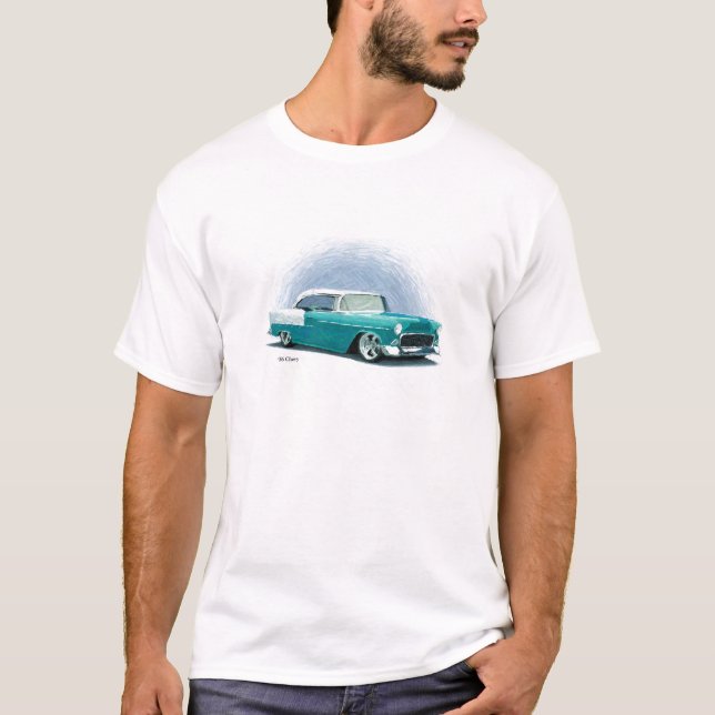 "56 Chevy Illustration Turcos T-Shirt (Framsida)