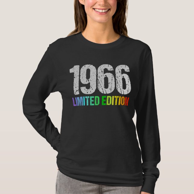 56:e födelsedagen Dam Manar 56 år 1966 8 T Shirt (Framsida)
