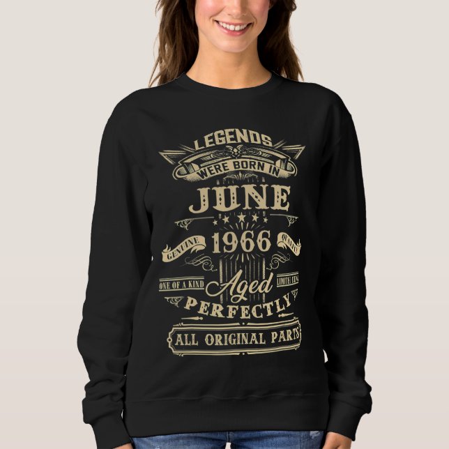 56:e födelsedagen för raserna juni 1966, 56 år t shirt (Framsida)