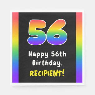 56:e födelsedagen: Rainbow Spectrum nr 56, Anpassa Pappersservett