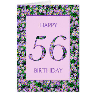 56:e Lilan Daisy Hälsningskort