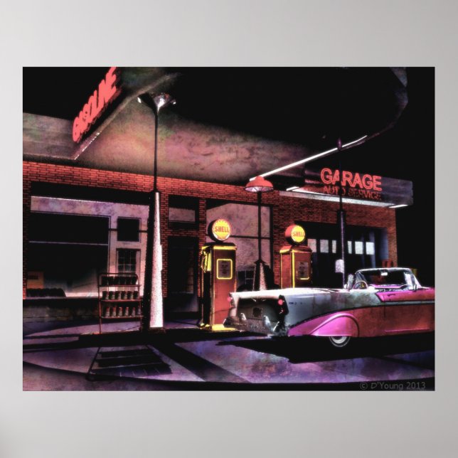 56 Gas Station Poster (Framsidan)