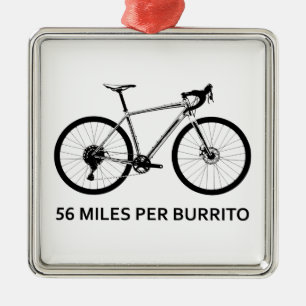56 miles per Burrito Julgransprydnad Metall