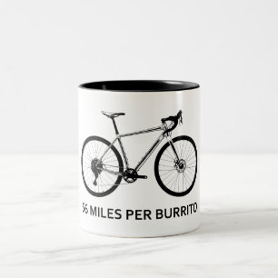 56 miles per Burrito Två-Tonad Mugg