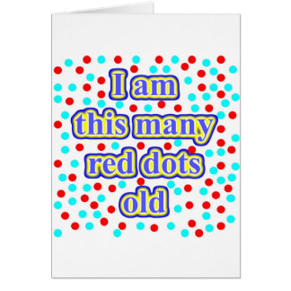 56 rött pricker gammalt hälsningskort