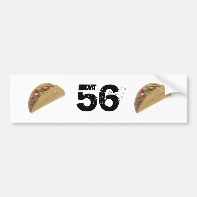 56 Tacos Bildekal (Framsidan)