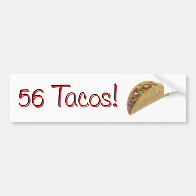 56 Tacos Bildekal (Framsidan)