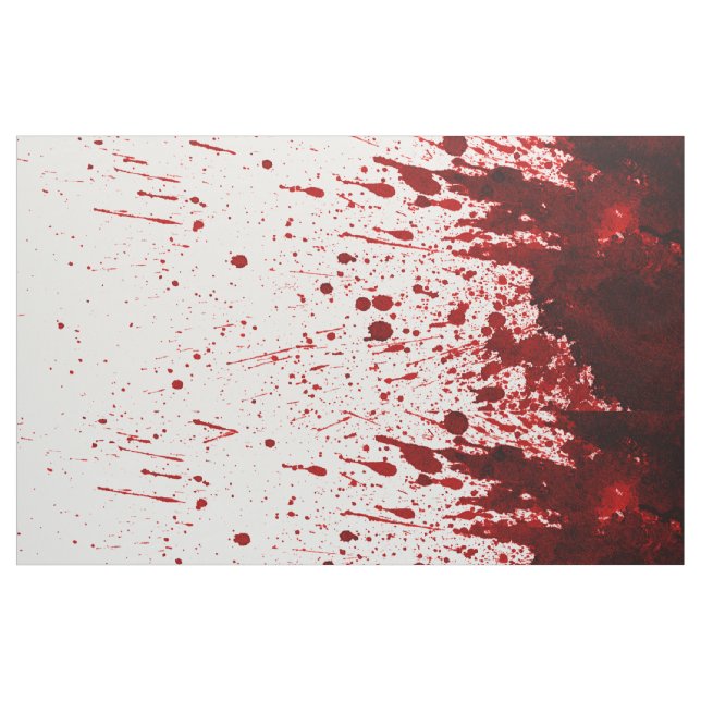 56-tums plåtfärgad bomullsFabric Blood Splatter Va Tyg (Yard)