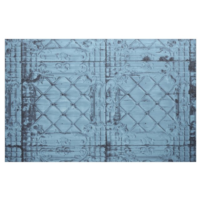 56-tums Wide Cotton Fabric Rustic Tin Panel Ceili Tyg (Yard)