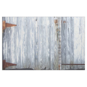 56-tums Wide Cotton Fabric White Tvätta Wood Barn Tyg