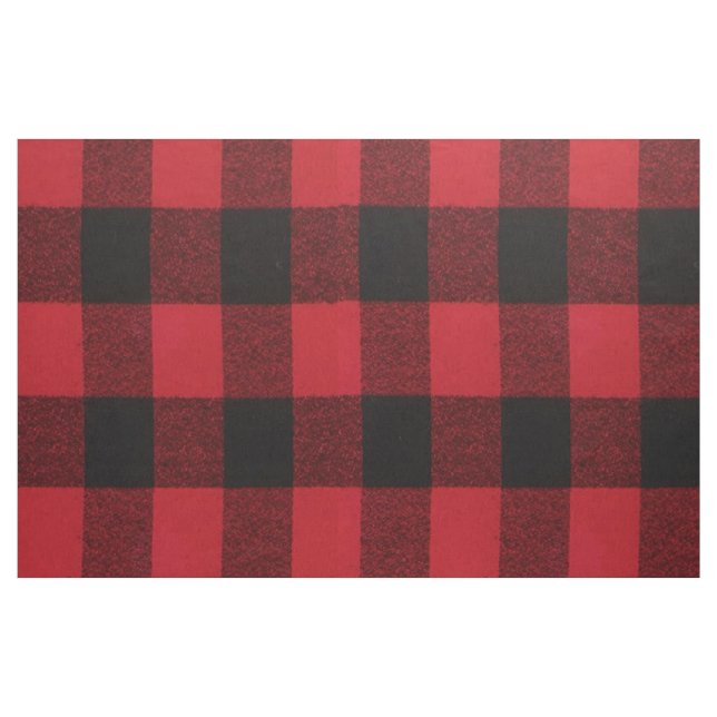 56-tumsfack av bomullsFabric Red Buffalo Play Bear Tyg (Yard)