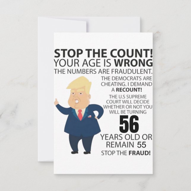 56 Years Trump Happy Birthday Present Funny (Framsida)