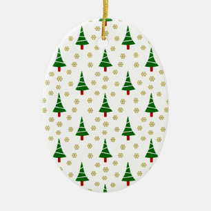 579 gullig julgran och snowflake pattern.jpg julgransprydnad keramik